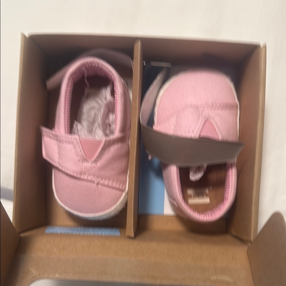 Toms Soft Pink Baby Walker Shoes